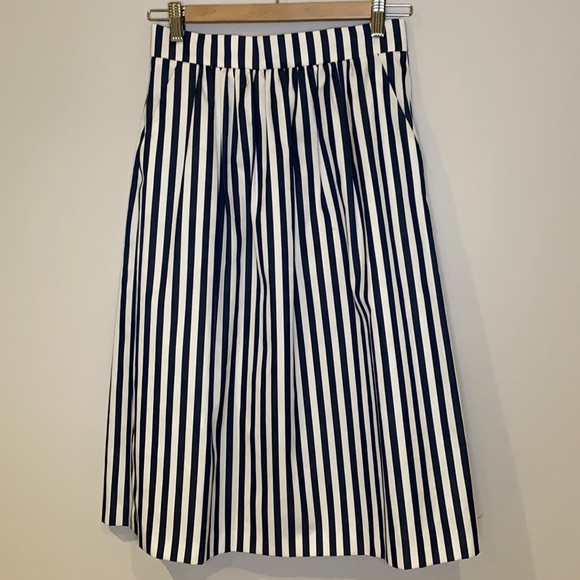 Vintage midi skirt in stripe sz XS - Picture 1 of 6